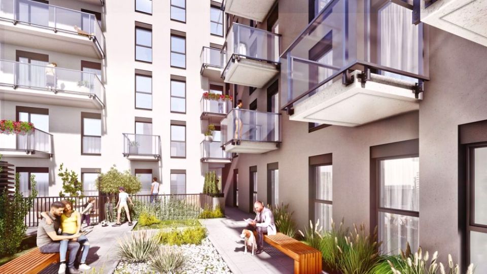 Mieszkanie apartamentowiec nad rzeką