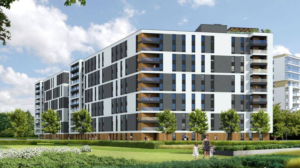 Mieszkanie apartamentowiec nad jeziorem