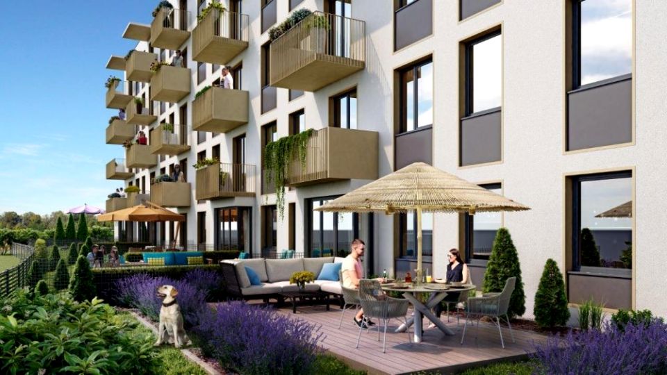 Mieszkanie apartamentowiec nad jeziorem