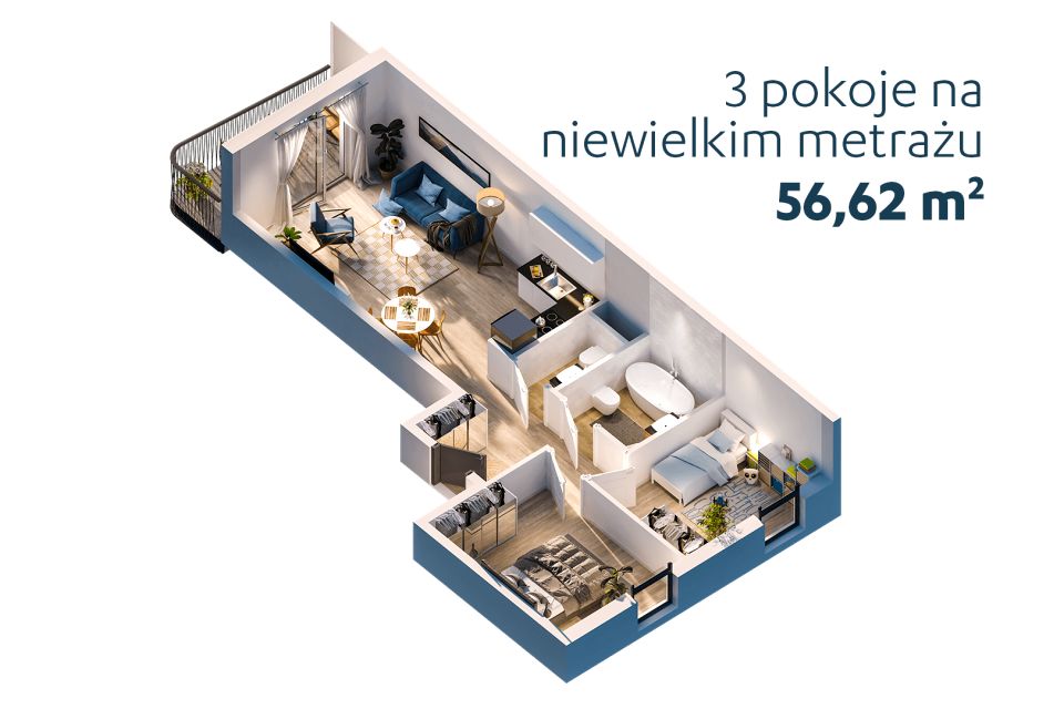 Mieszkanie blok mieszkalny przy lesie