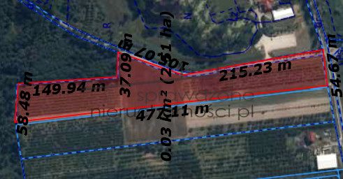 Działka budowlana Many