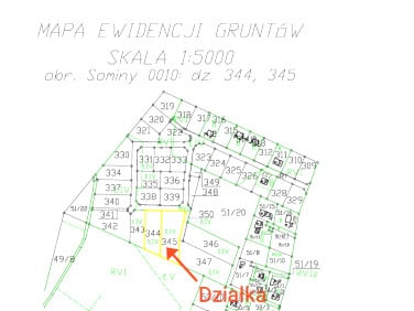 Działka inwestycyjna Sominy