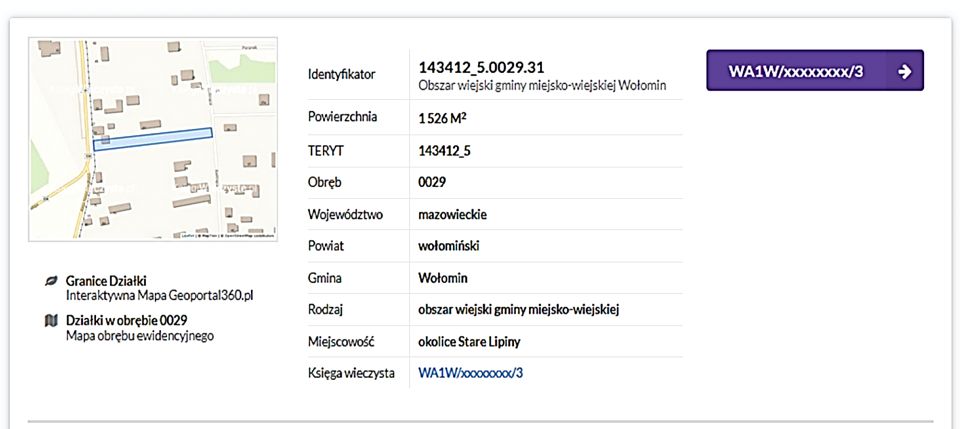 Działka budowlana Wołomin