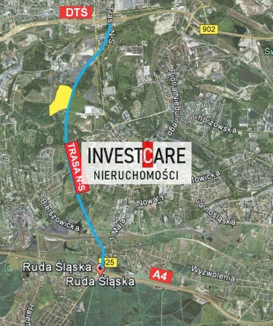 Działka inwestycyjna Ruda Śląska