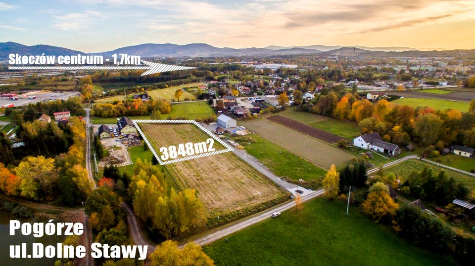 Pusta działka Pogórze