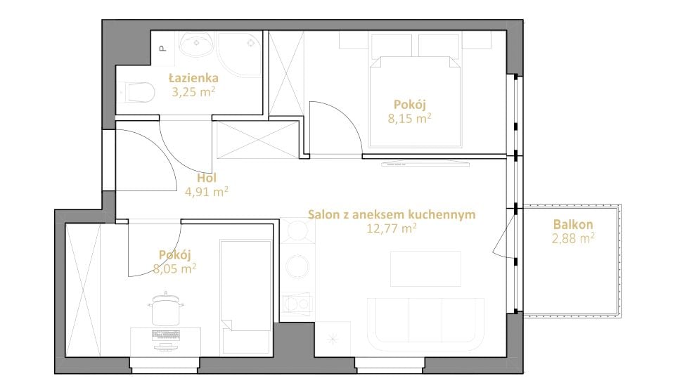 Mieszkanie Jasień, ul. Lubowidzka