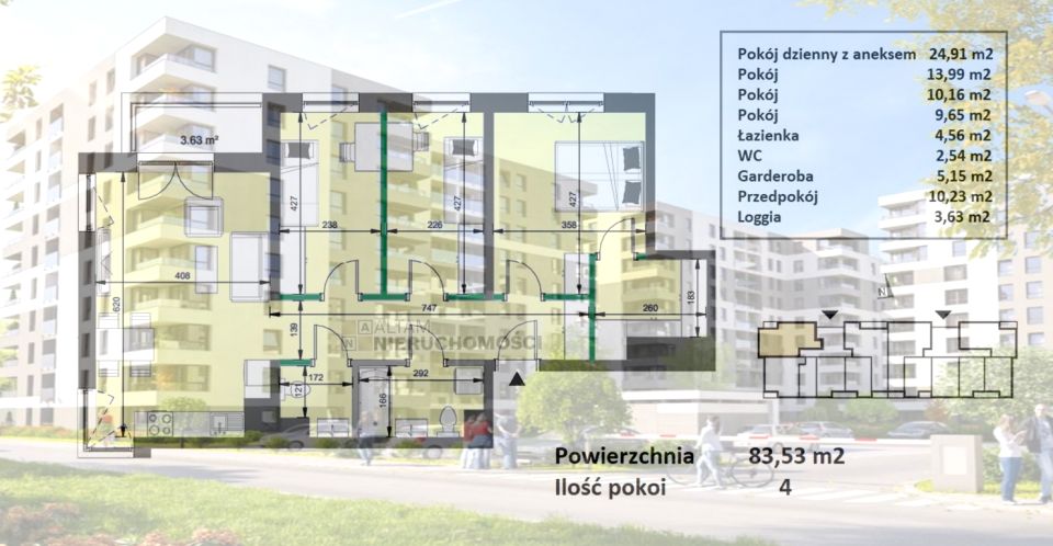 Mieszkanie blok mieszkalny Kraków