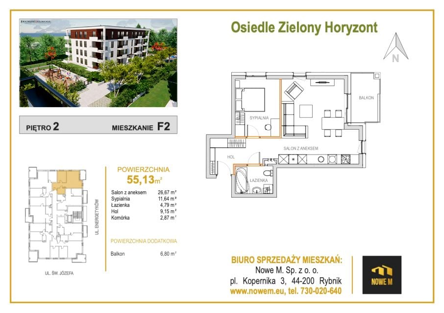Mieszkanie Orzepowice, ul. św. Józefa 94