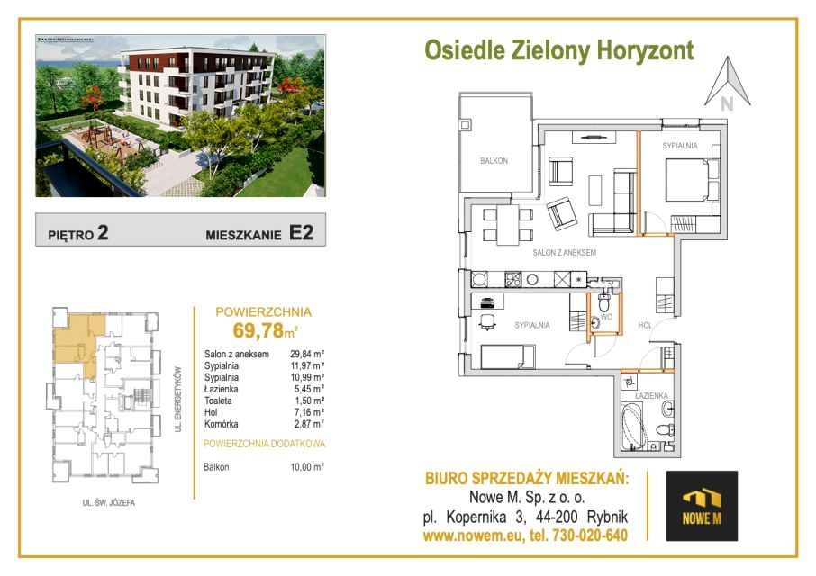 Mieszkanie Orzepowice, ul. św. Józefa 94