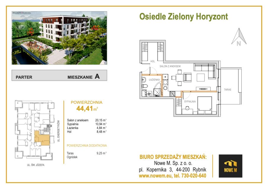 Mieszkanie Orzepowice, ul. św. Józefa 94