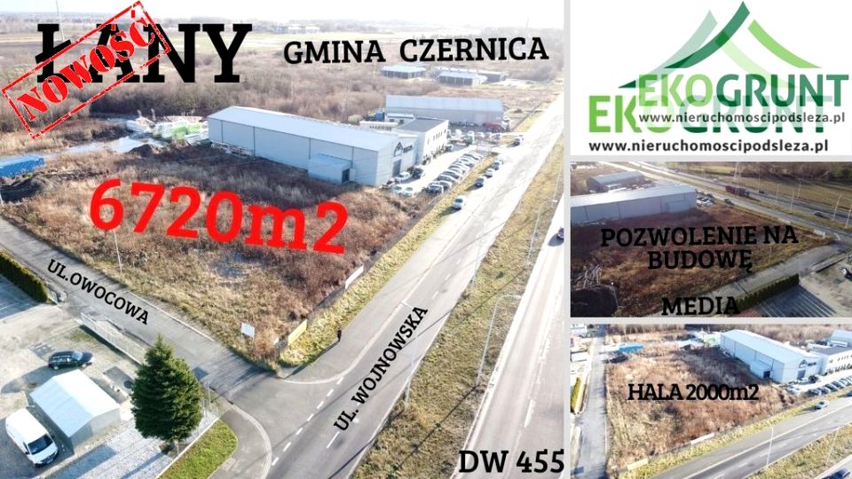 Działka usługowa Łany