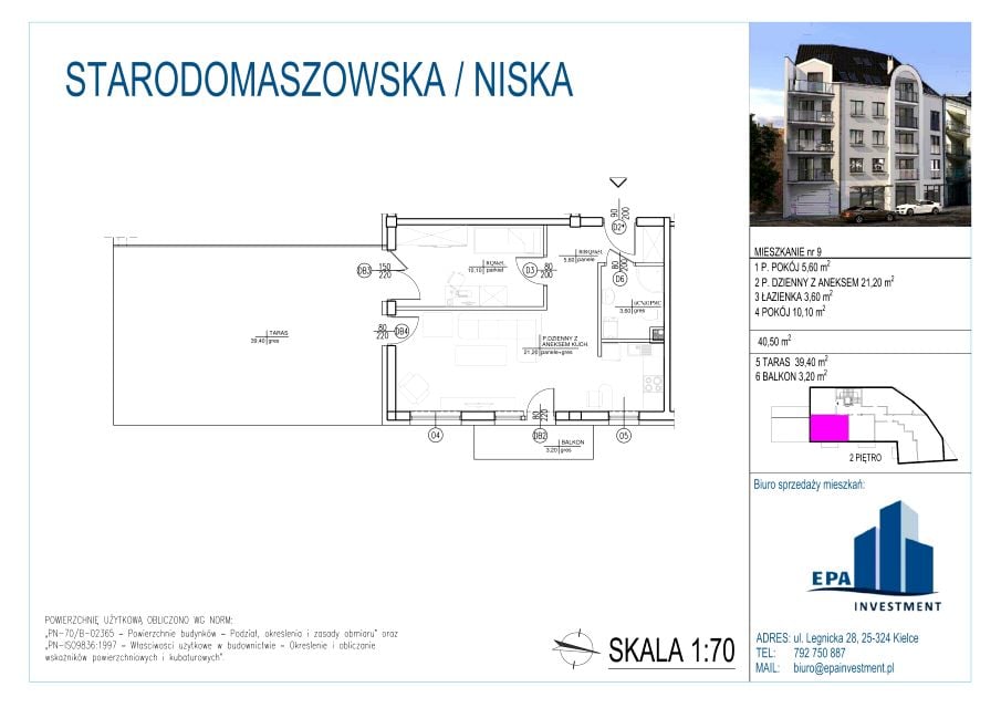 Mieszkanie Centrum, ul. Starodomaszowska 38