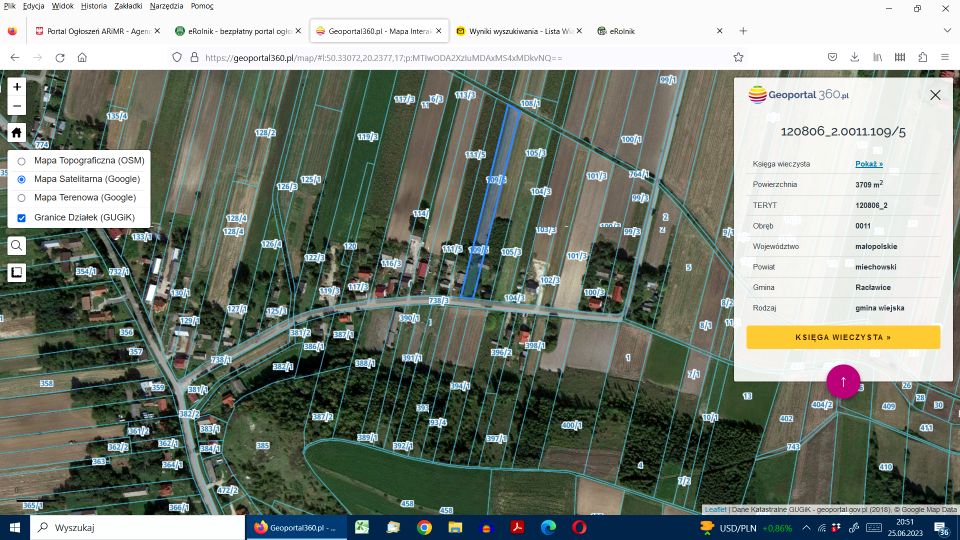 Działka budowlano-rolna Racławice