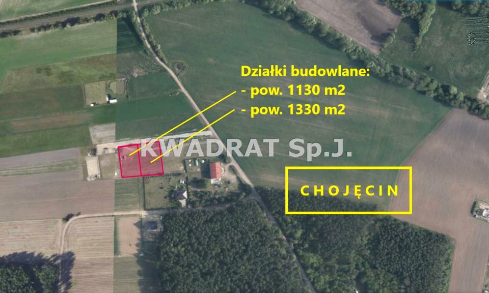Działka budowlana Chojęcin