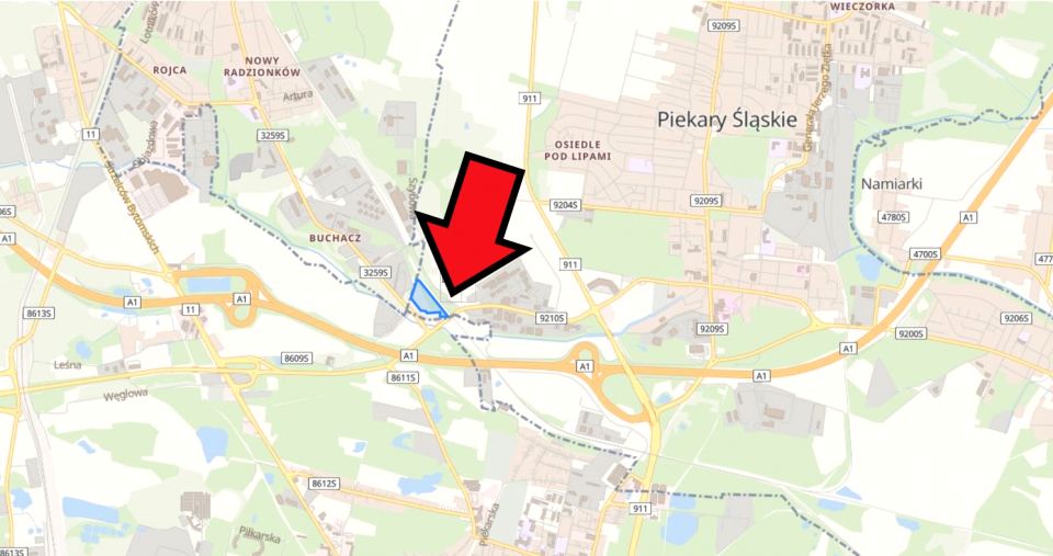 Działka przemysłowa Piekary Śląskie