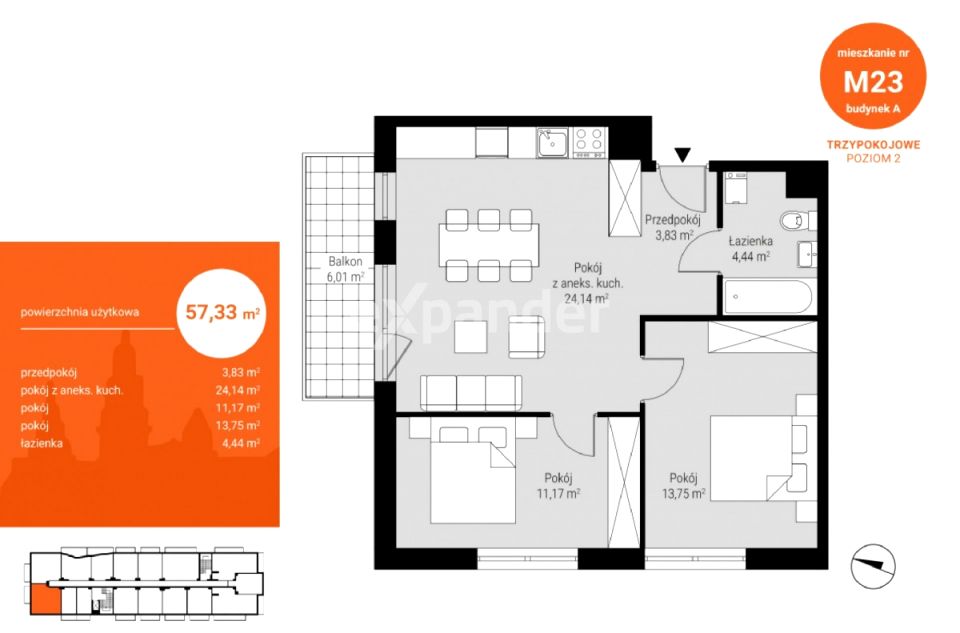 Mieszkanie apartamentowiec sprzedaż