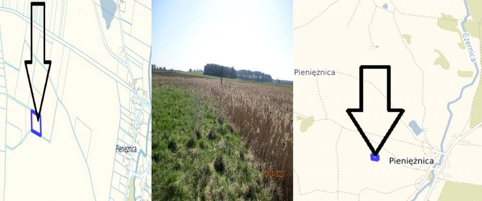Działka rolna Pieniężnica sprzedam