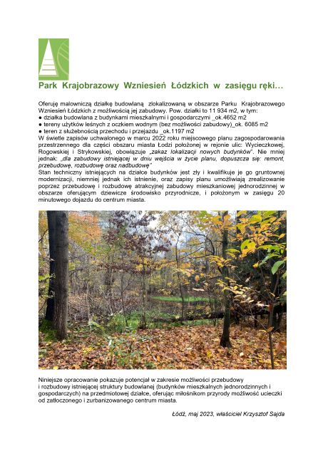 Działka budowlana Łódź