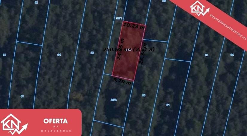 Działka rekreacyjna Ostrowy nad Okszą