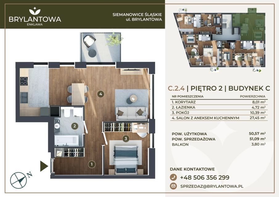 Mieszkanie Bytków, ul. Brylantowa