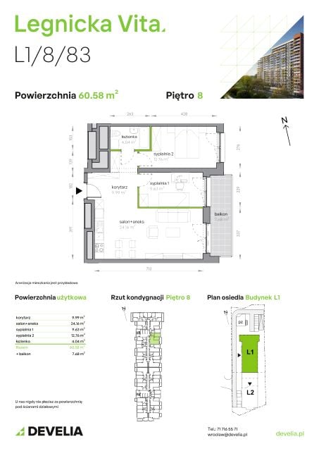 Mieszkanie Popowice Południowe, ul. Legnicka 52A