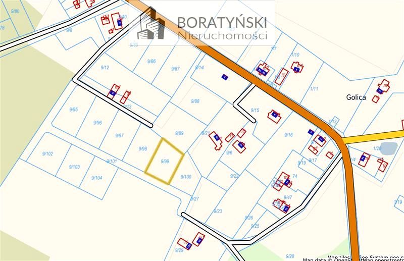 Działka budowlana Golica