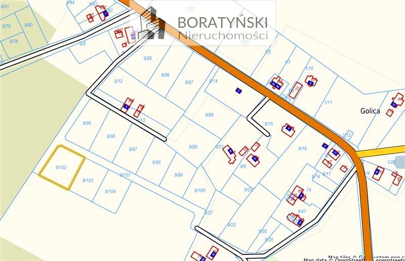 Działka budowlana Golica
