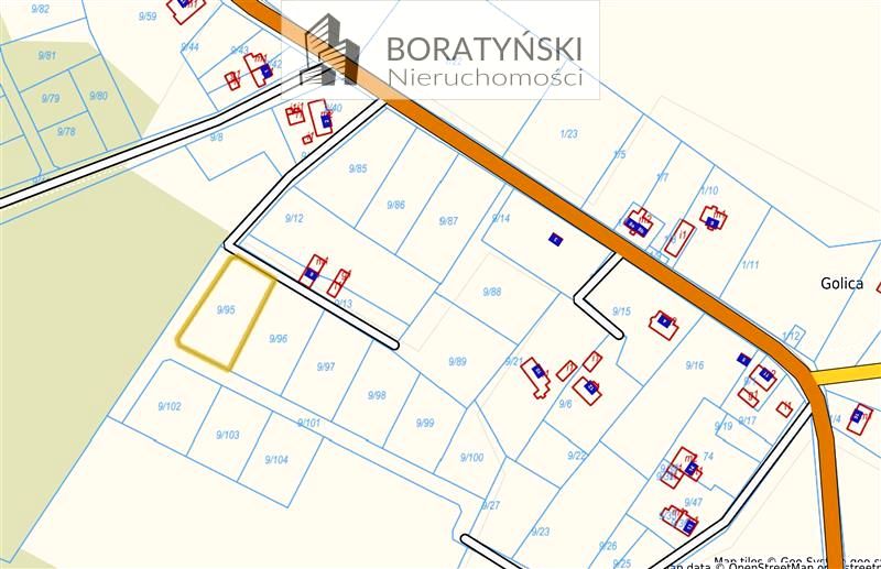 Działka budowlana Golica