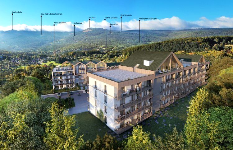 Mieszkanie apartamentowiec w górach