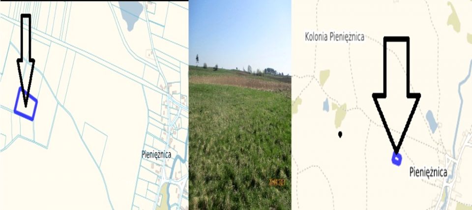Działka rolna Pieniężnica