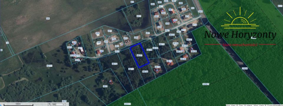 Działka budowlana Biskupiec-Kolonia Trzecia