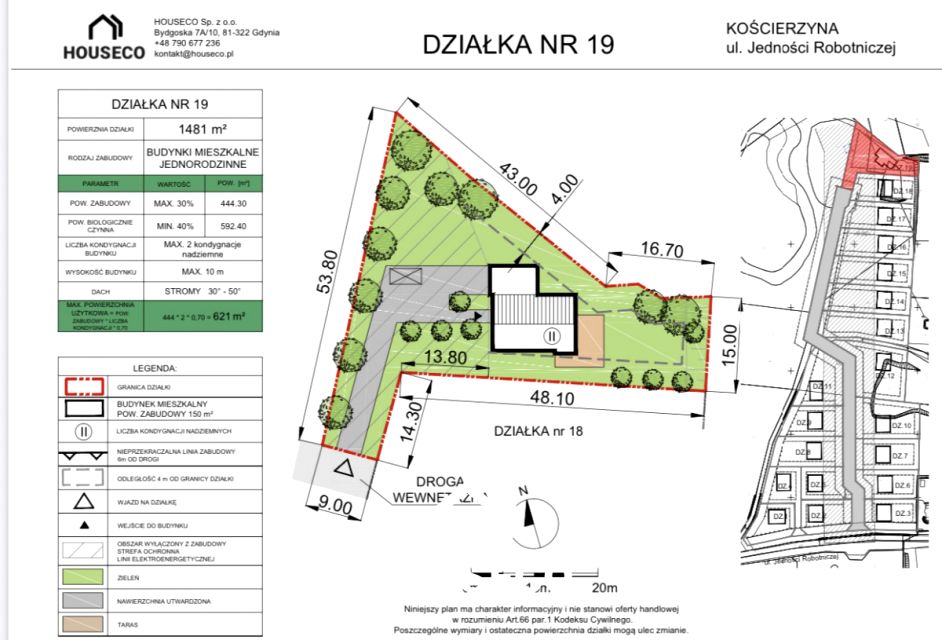 Działka budowlana Kościerzyna