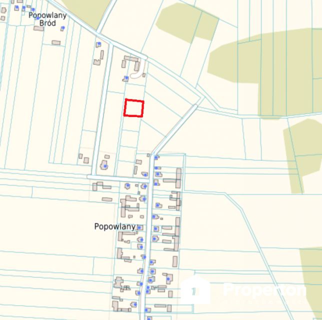 Działka budowlana Popowlany