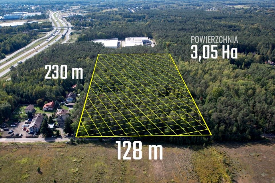 Działka leśna Siestrzeń