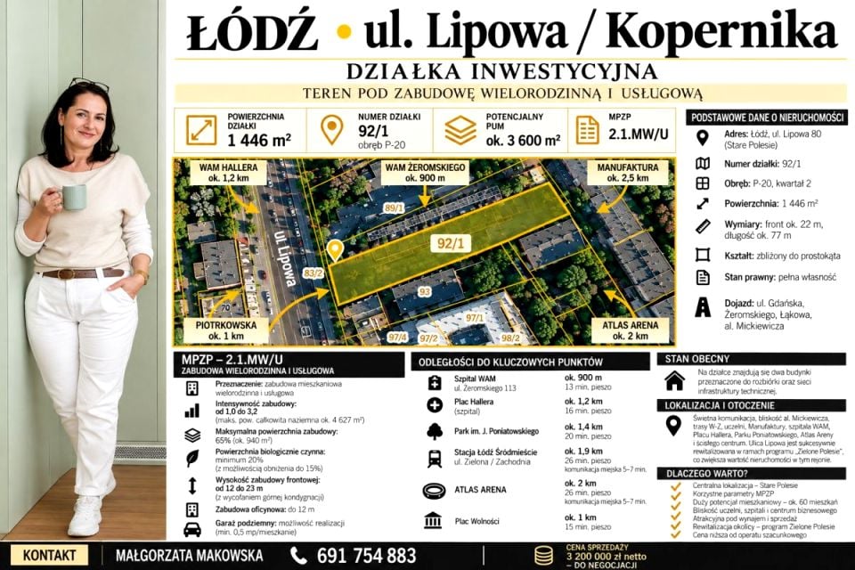 Działka budowlana Łódź