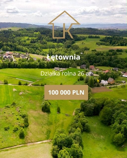 Działka rolna Łętownia