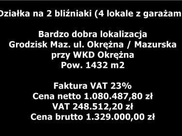 Działka Grodzisk Mazowiecki