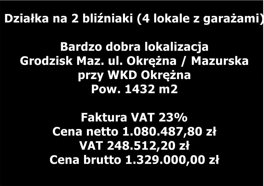 Działka Grodzisk Mazowiecki