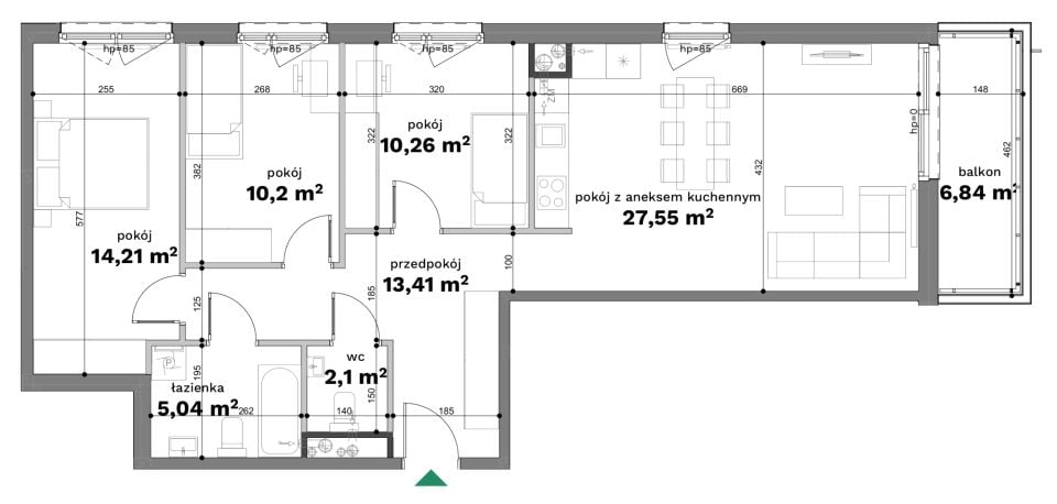 Mieszkanie na sprzedaż, 4 pokoje, 83 m², Bronowice Wielkie Kraków