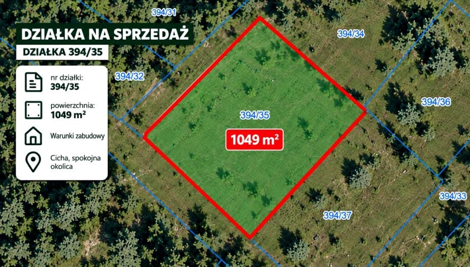 Działka budowlana Donimierz