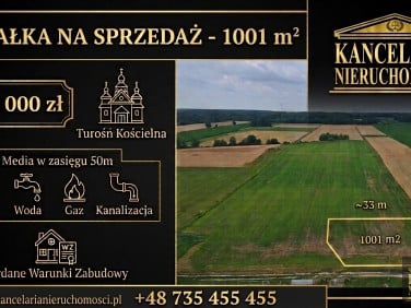 Działka budowlana Turośń Kościelna