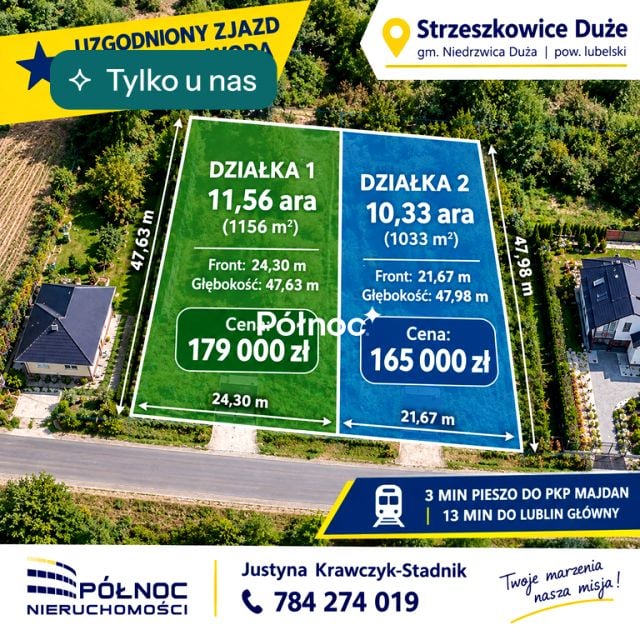 Działka Strzeszkowice Duże