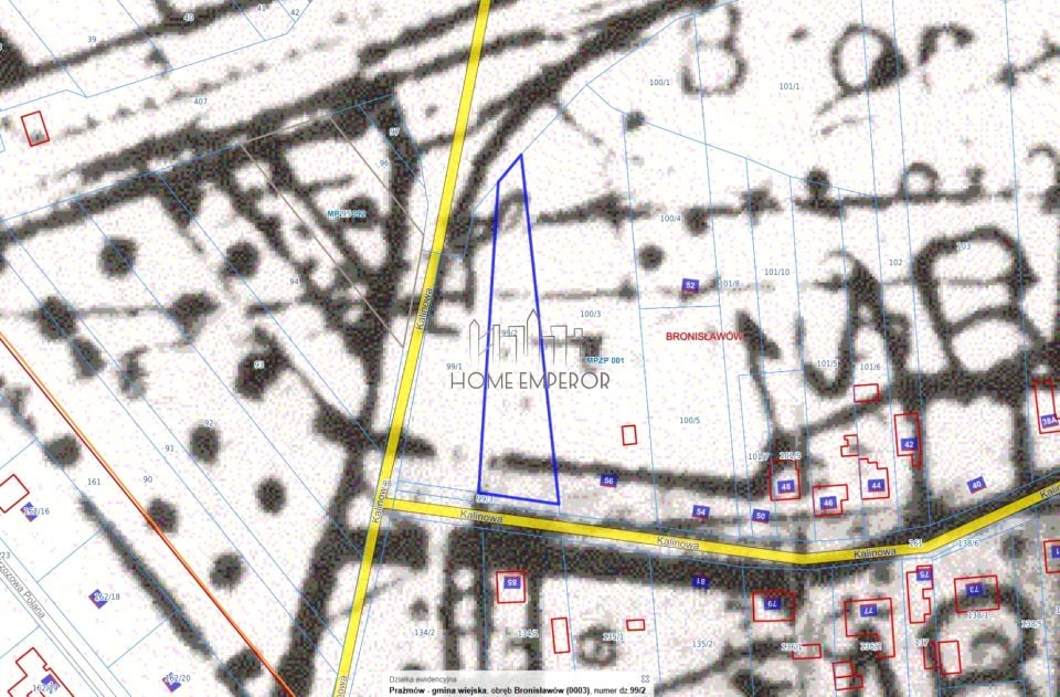 Działka budowlana Bronisławów