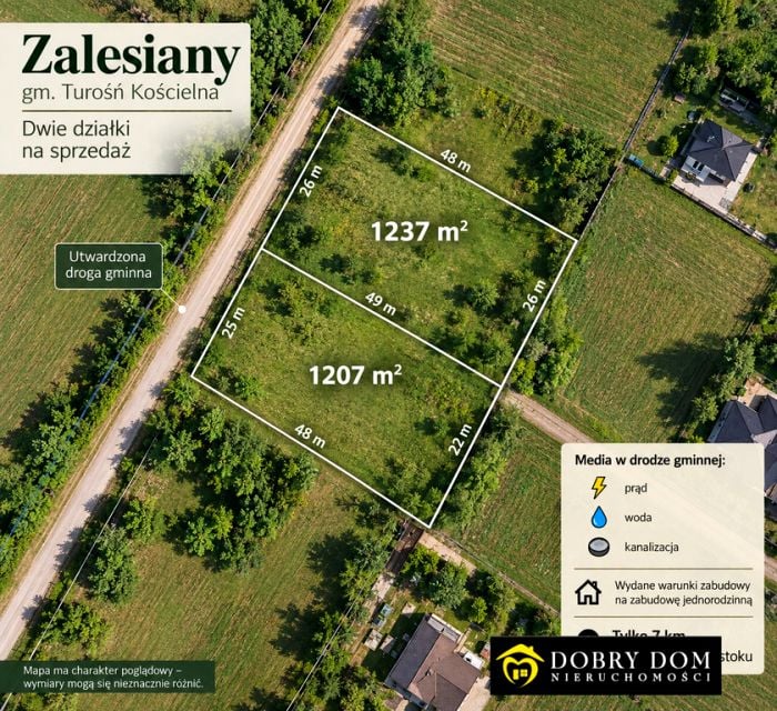 Działka budowlana Zalesiany