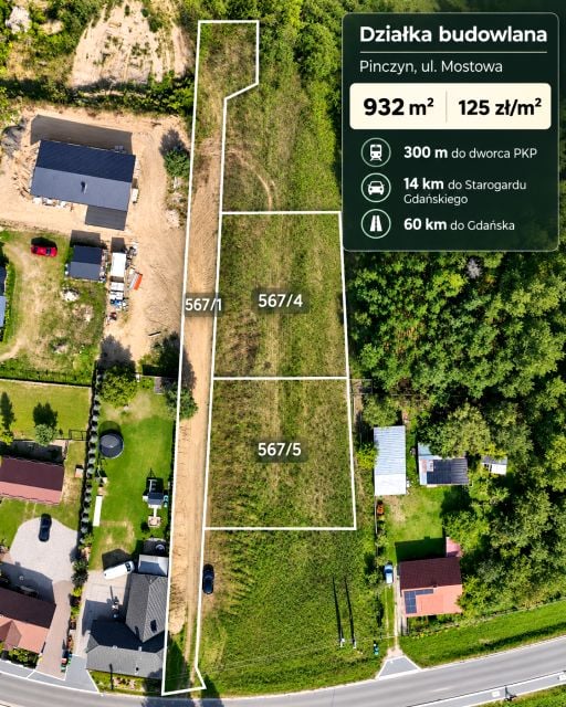 Działka budowlana Pinczyn
