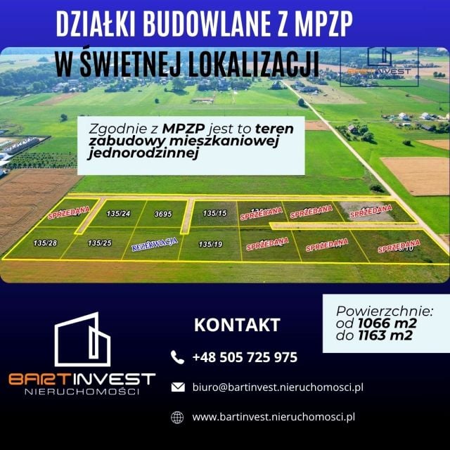 Działka budowlana Zatory sprzedam