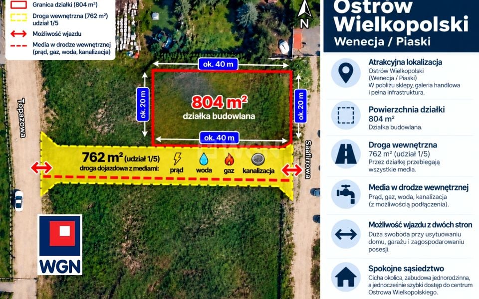 Działka budowlana Ostrów Wielkopolski