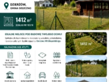 Działka budowlana Dzierżów