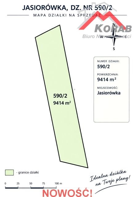 Działka budowlano-rolna Jasiorówka