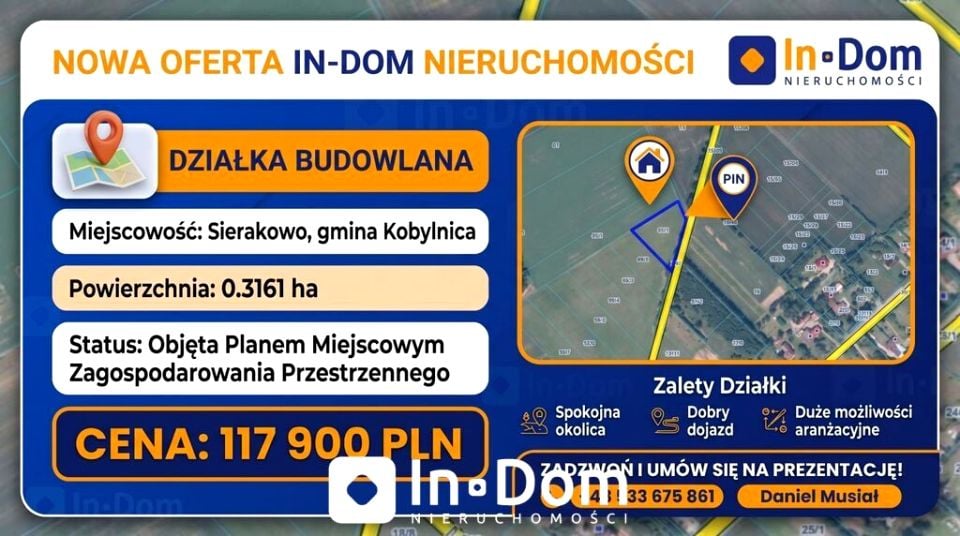 Działka siedliskowa Sierakowo Słupskie
